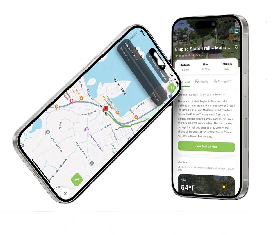 Trail Eyes app on smartphones